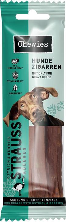 Produktbild Chewies Hundezigarre Strauss & Beeren 75g (Adult, 10 Stk., 75 g)