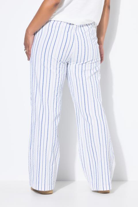 Produktbild Studio Untold Hose, Wide Legs, Krepp, Streifen (56)