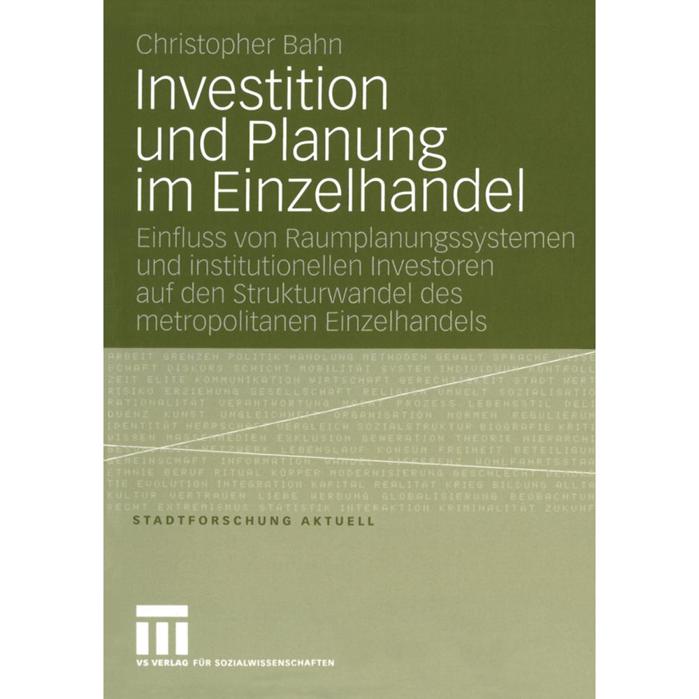 Investition und Planung im Einzelhandel, Fachbücher