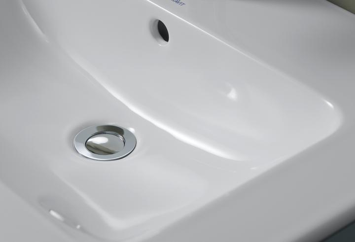 Produktbild Duravit Möbelwaschtisch ME by Starck m ÜL m HLB 830x490mm ohne Hahnloch weiss (490 mm, 830 mm)