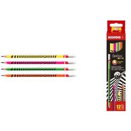 Thumbnail - Kores, Bleistift, Bleistift "Grafitos Neon", H„rtegrad: HB, dreieckig (3 mm, HB, 12 x)