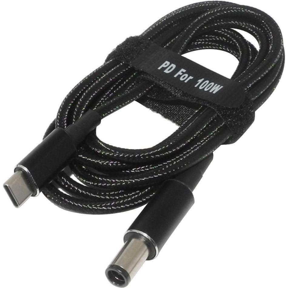 Thumbnail - PowerGuard USB-C HP Notebook PD Fast Charge 1.8m (7.4 x 5.0mm, 0.6mm) 100W (100 W), Notebook Netzteil, Schwarz