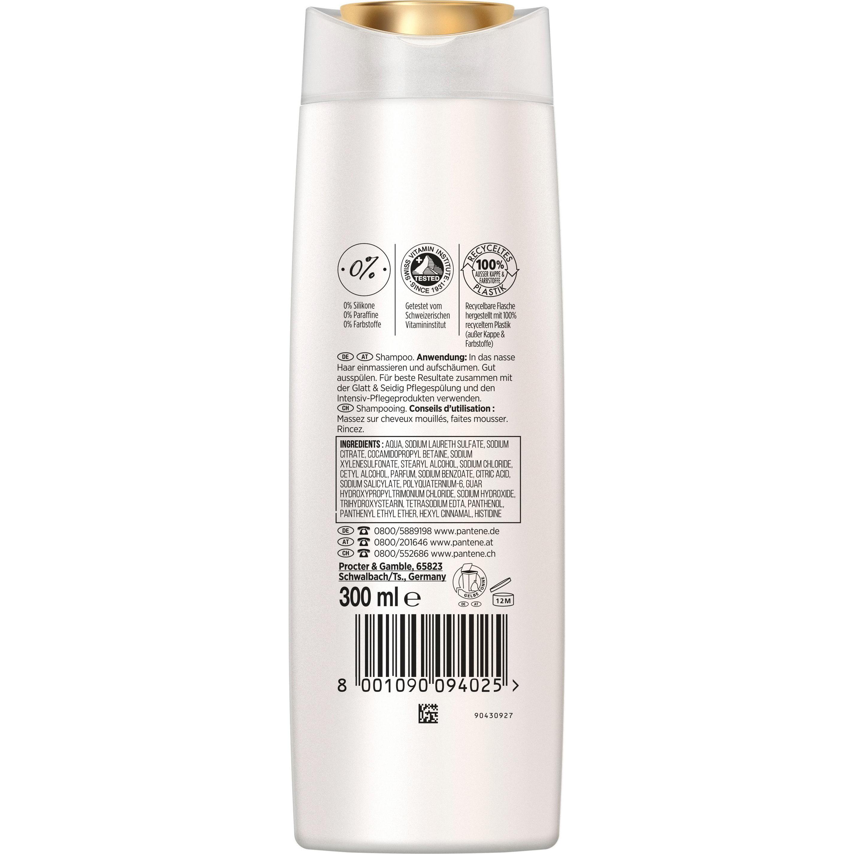 Thumbnail - Pantene, Shampoo, Pro-V Glatt & Seidig (300 ml, Flüssiges Shampoo)