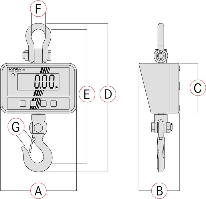 Actual product image Kern Suspension scale