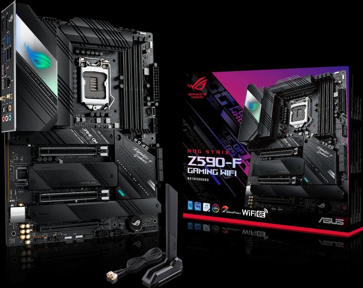 Image du produit ASUS ROG STRIX Z590-F GAMING WIFI (LGA 1200, Intel Z590, ATX)