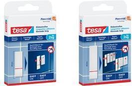 Actual product image tesa Powerstrips for tiles & metal, 2kg holding power, 9x double-sided adhesive strips