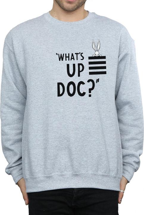 Immagine prodotto Looney Tunes What's Up Doc Felpa Bugs Bunny Strisce Adulto Unisex (XL)