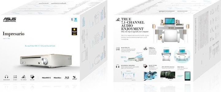 Actual product image ASUS SBW-S1 Pro Impresario (Blu-ray drive)