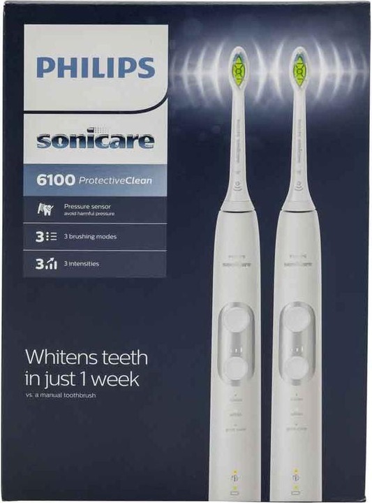 Produktbild Philips Sonicare ProtectiveClean 6100 Doppelpack (Schallzahnbürste)