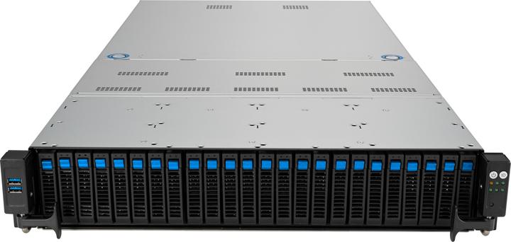 Produktbild ASUS Platforma Rack (2U) RS720A-E12-RS24U AMD Epyc 9004 (24x NVMe 2xM.2 3xGPU 2x10Gbe IPMI 1+1 (AMD Epyc 9004 series, Rack Server)