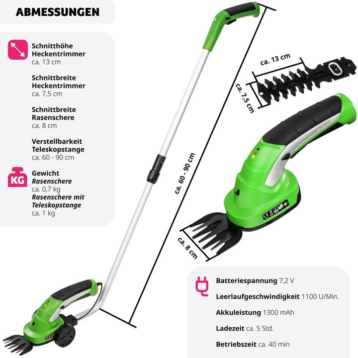 Produktbild tectake Heckenschere (Akkubetrieb)