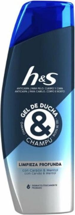Actual product image Head & Shoulders H&S GEL DUCHA & CHAMPÚ limpieza profunda 300 ml (Liquid shampoo, 300 ml)