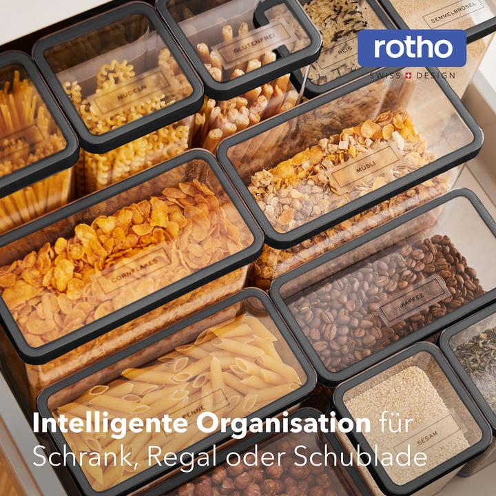 Actual product image Rotho Set Premium Dosen 12 tlg. LOFT