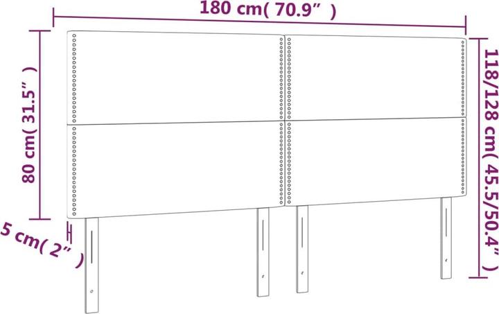 Actual product image vidaXL Aurora (180 x 5 x 128 cm)