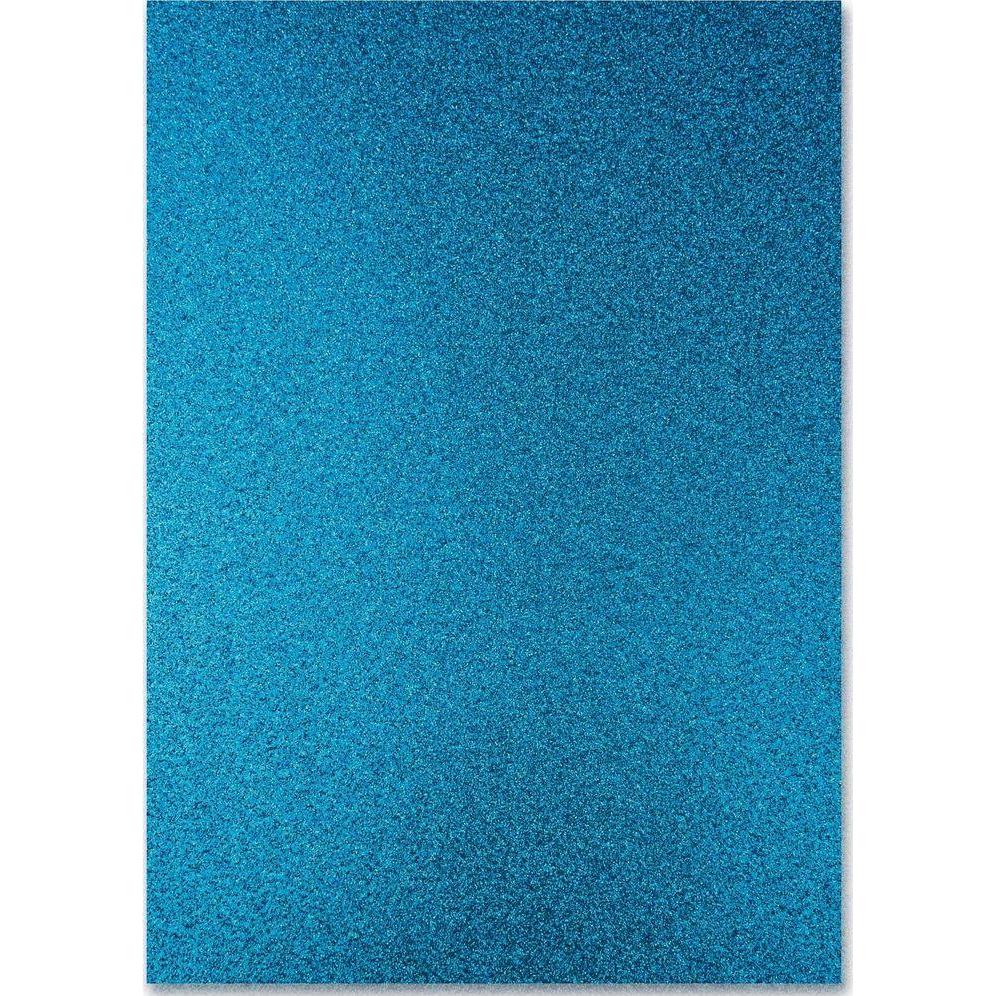 Ursus, Bastelpapier, Glitzerkarton A4, 300 gm2, 10 Blatt, Türkis (330 g/m², 10 x)