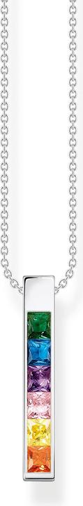 Produktbild Thomas Sabo Kette bunte Steine silber (925er Silber, 40 - 45 cm)