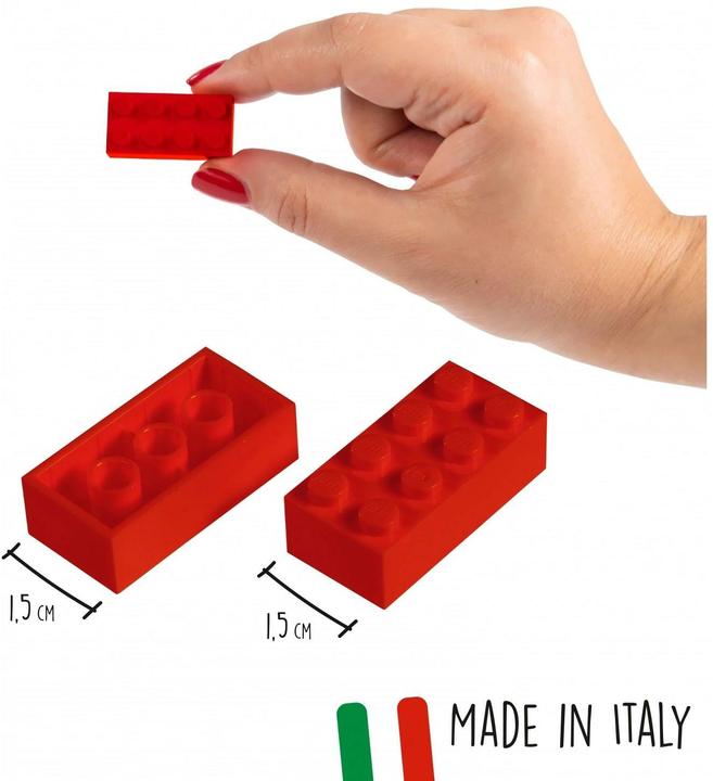 Actual product image Androni Blox 40 red 8 bricks in box