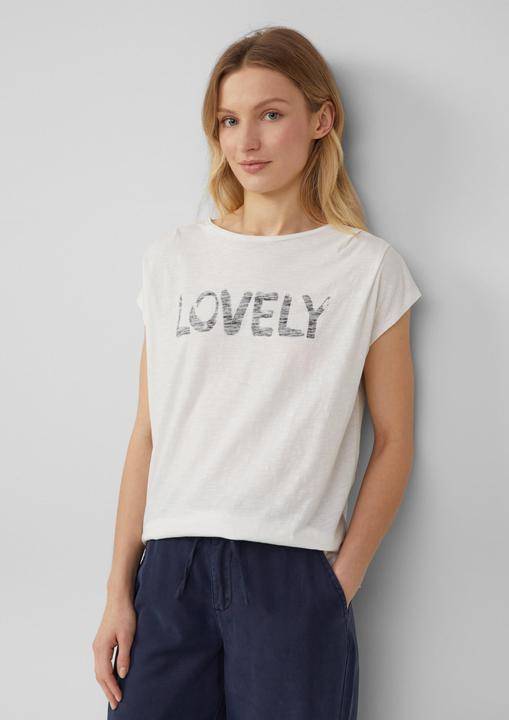 Actual product image S.Oliver T-Shirt Ärmelloses T-Shirt im Relaxed Fit mit Frontprint (34)