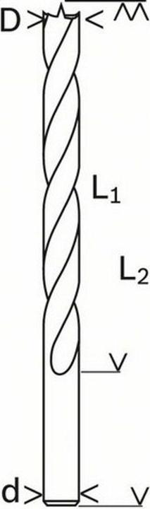 Actual product image Bosch Professional Zubehör Wood twist drill 12 mm Access (12 mm)