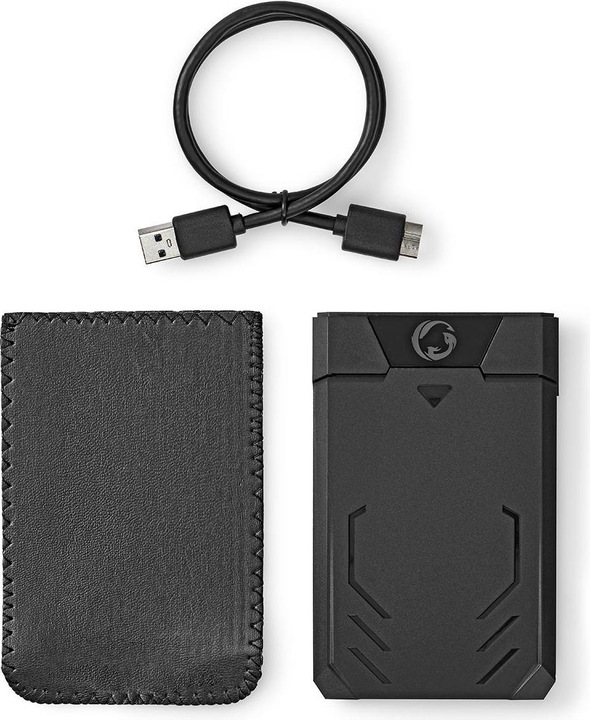Immagine prodotto Nedis Contenitore per disco rigido da 2,5 pollici SATA II connessione USB 3.1 USB Type-A Alluminio / (2.5")
