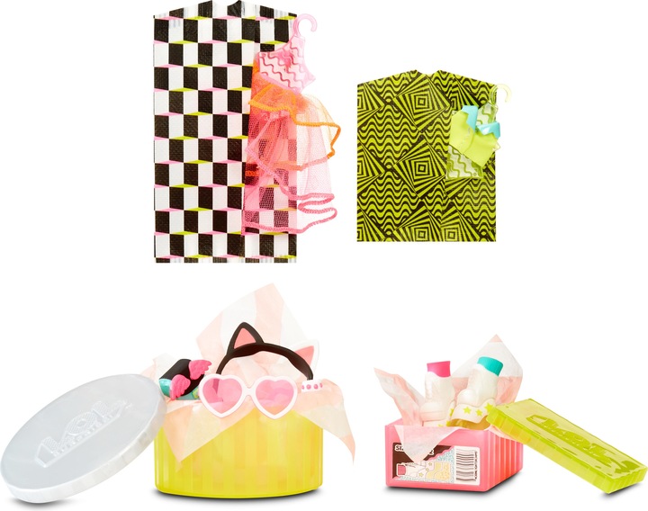Produktbild MGA LOL JK Mini Fashion Doll NEON Q.T.