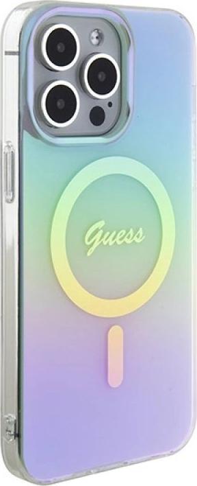 Immagine prodotto Guess GUHMP15XHITSQ Custodia rigida per iPhone 15 Pro Max turkusowy/turchese IML Iridescente MagSafe (Apple iPhone 15 Pro Max)