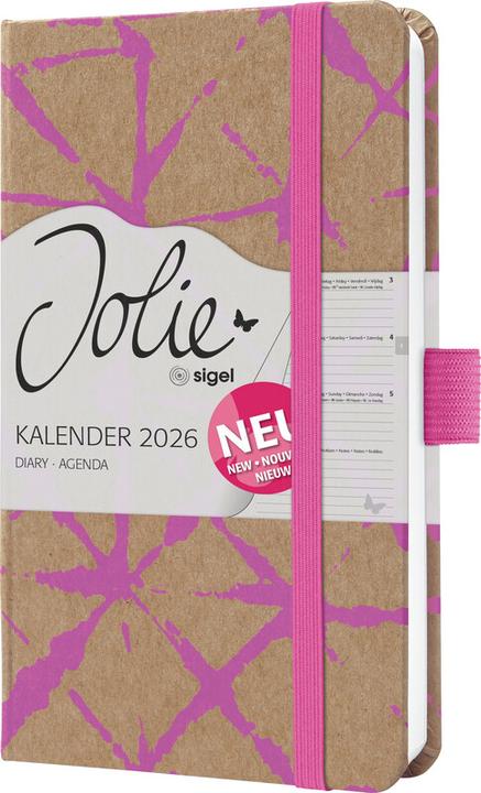 Actual product image Sigel Taschenagenda JOLIE Pure (A6, 1 week / 2 pages)