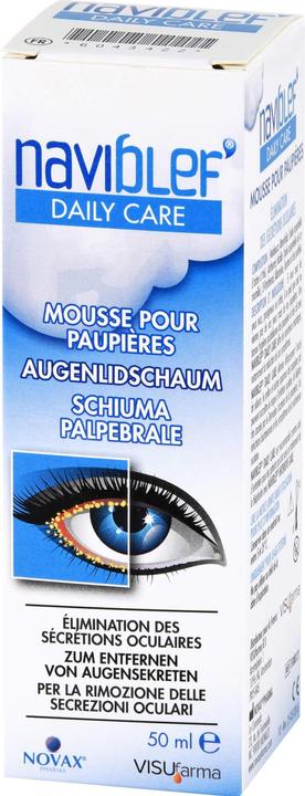 Actual product image VISUfarma Naviblef Daily Care Eyelid Foam, 50 ml Foam (Eye care gel, 50 ml, Day)