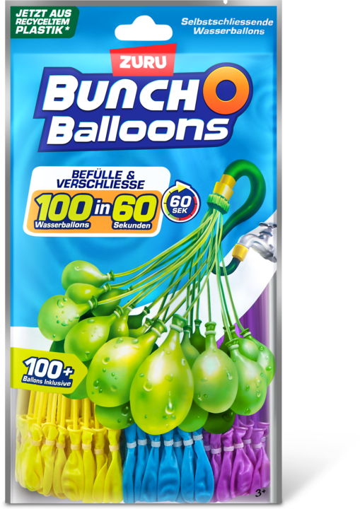 Produktbild Zuru 100 ™ Wasserbomben Bunch O Balloons farbsortiert