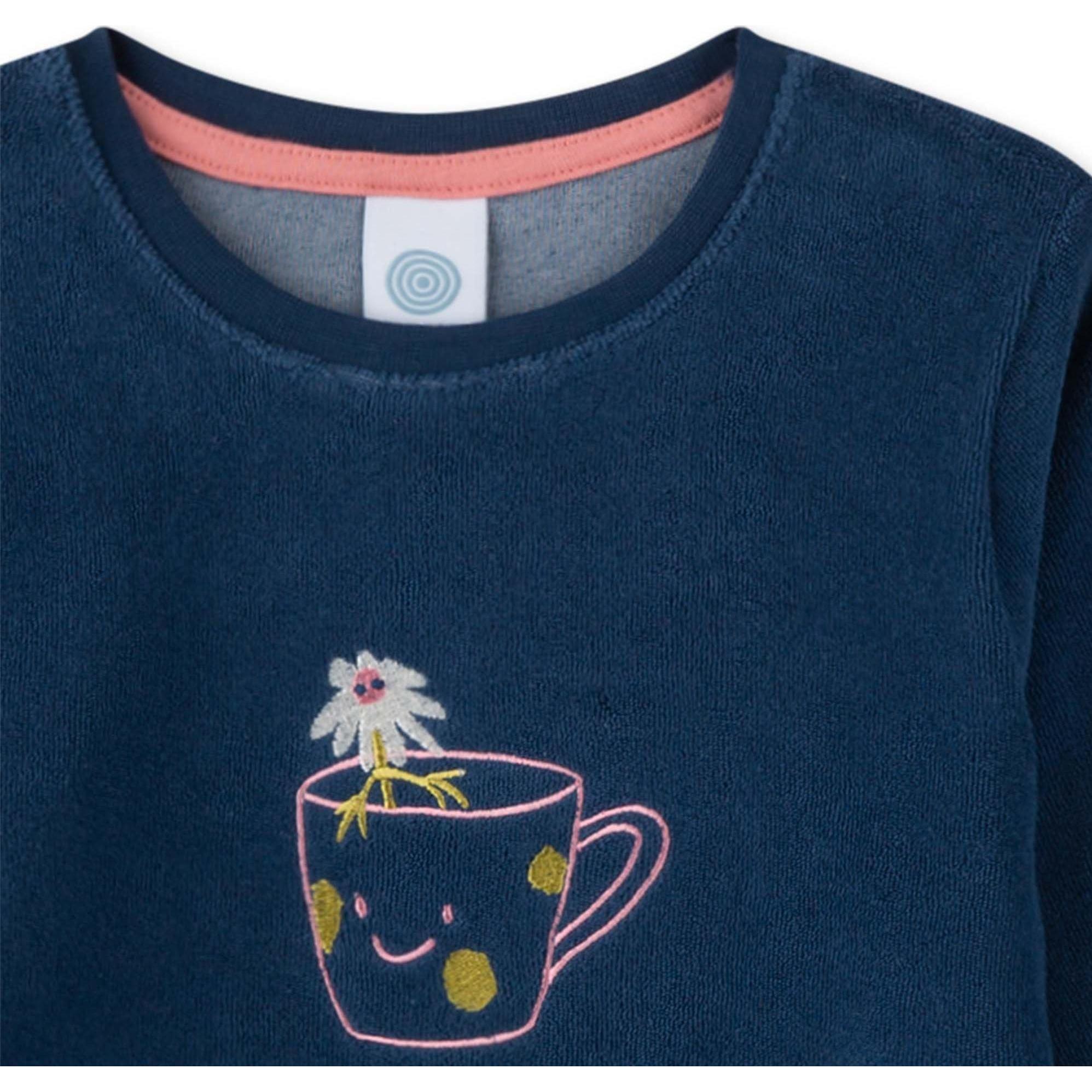 Thumbnail - Sanetta, Mädchen, Pyjama, Pyjama Homewear Bequem sitzend, Blau, (140)