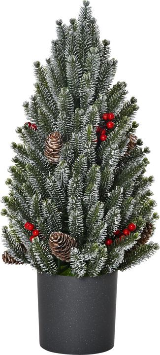 Homcom Künstlicher Weihnachtsbaum für den Tisch mit künstlicher Schneeoptik (47 cm)