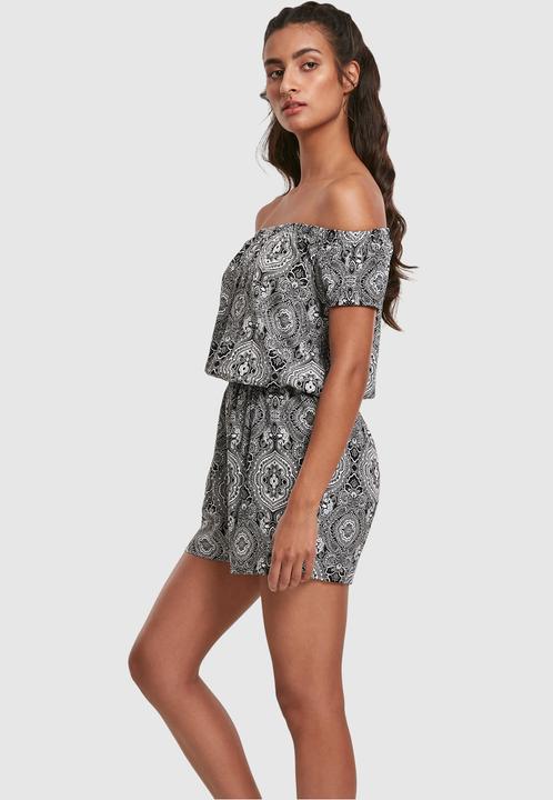 Produktbild Urban Classics Ladies AOP Off Shoulder Short Jumpsuit (4XL)