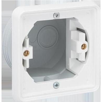 Servodan, Presa di corrente, NIKO Hydro scatola da incasso 1 modulo per installazione a prova di spruzzi. È possibile