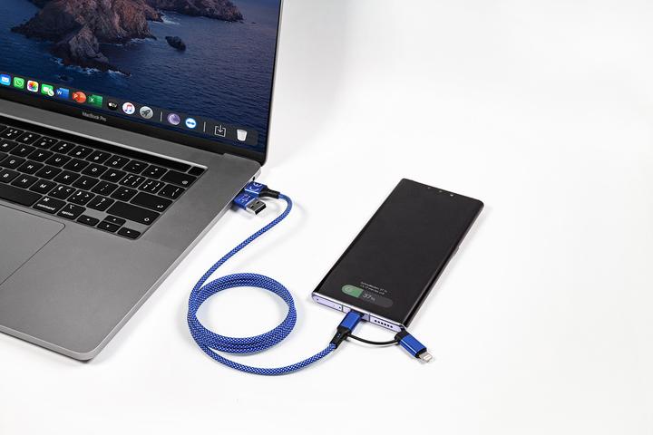Image du produit Smrter Câble de charge USB USB-C® mâle, USB-A mâle, Apple Lightning mâle 1 (1 m)