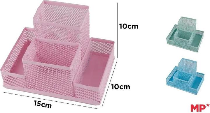 Image du produit DKD Home Decor Schreibtisch-Organizer, Metallgeflecht, 15 x 10 cm, MIX