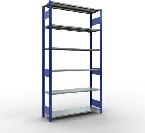 Immagine prodotto Schulte Lagertechnik Sistema di scaffalature di base senza viti MULTIplus150 con ripiani di lunghezza