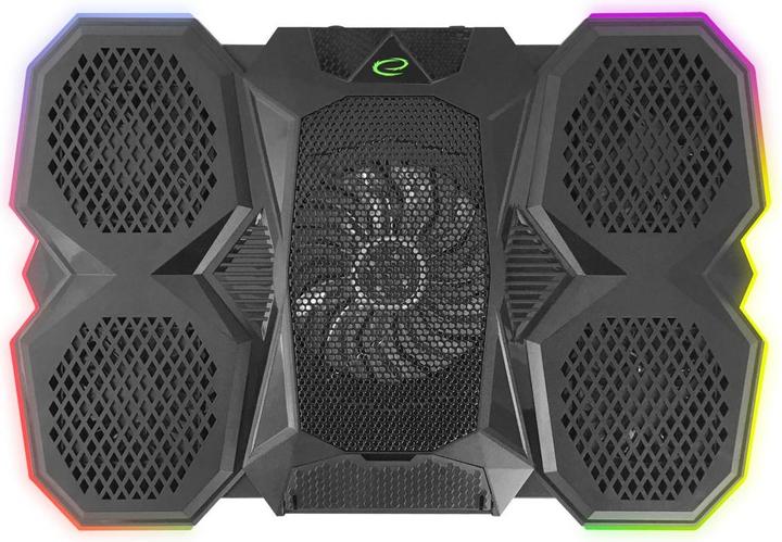Actual product image Esperanza EGC107 gaming cooling pad for laptop led rgb breva