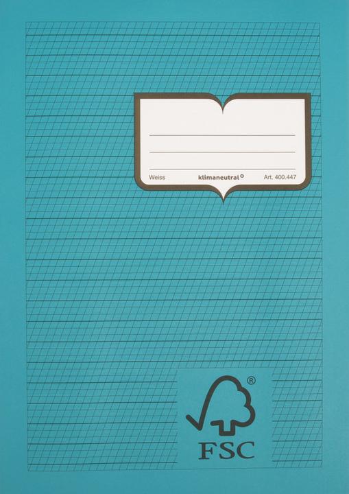 Produktbild Naturaline Schulheft FSC (A4, Schrägliniert, Harter Einband)