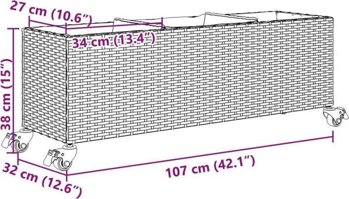 Actual product image vidaXL Pflanzkübel