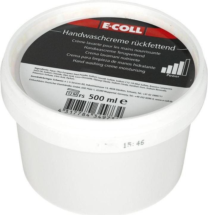 Image du produit E-coll Crème lavante pour les mains (500 ml)