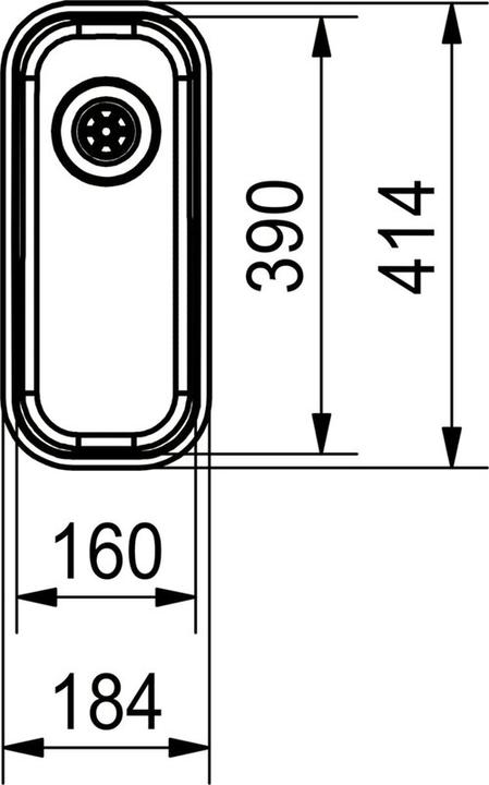 Produktbild Franke Becken LAX 110-16/39 3 1/2" SVIMUEA FCH 112.0086.230 (Einbauspüle, 41.40 cm)