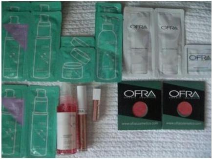 Image du produit OFRA Cosmetics OFRA Blush Rouge à Lèvres Liquide Makeup Fixer Serum Cleanser Cream Full & Travel Lot
