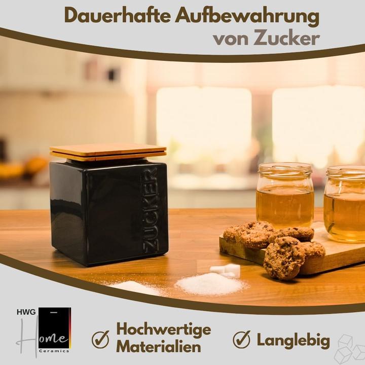 Actual product image HWG Zuckerdose, stapelbar, luftdicht (2 l)