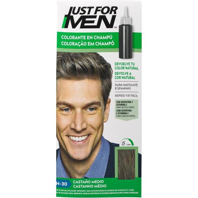 Thumbnail - Just For Men, Shampoo, Mittelbraunes Shampoo Farbe 30ml (30 ml, Flüssiges Shampoo)