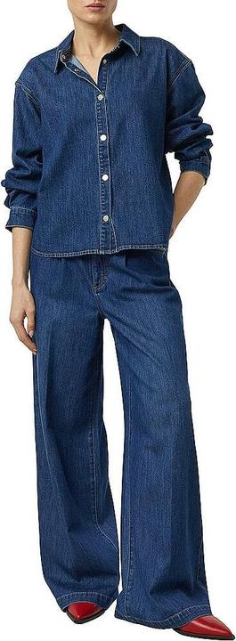 Immagine prodotto Comma Bluse Weiches Denim Overshirt im relaxed Fit (36)