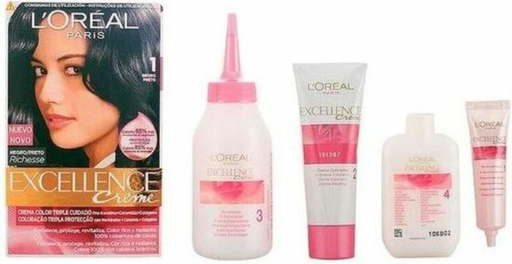 Image du produit L'Oréal Paris EXCELLENCE Crème encre #1 negro (1 Noir)