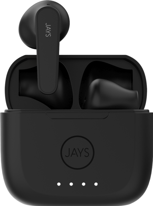 Jays t-Five + True wireless black touch control (4 h, Wireless)