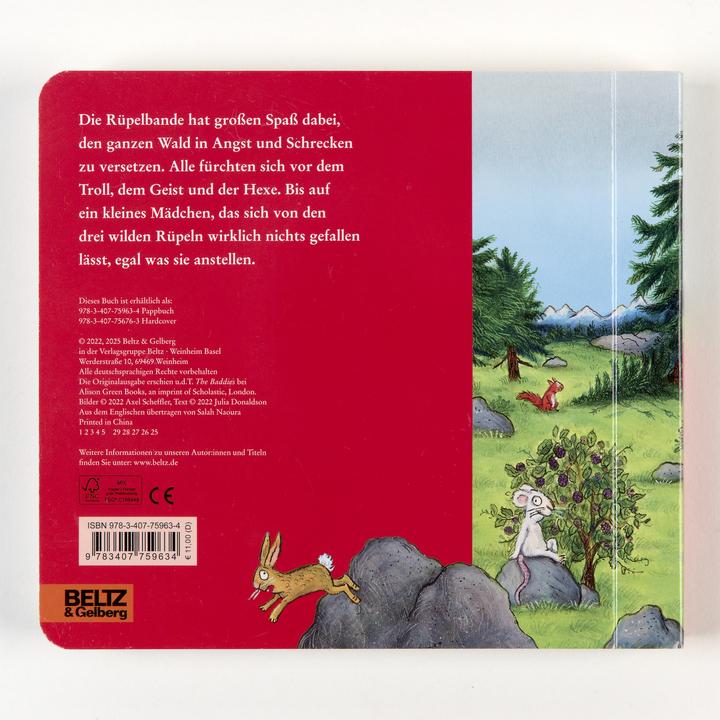 Actual product image Die Rüpelbande (German, Axel Scheffler, Julia Donaldson, 2025)
