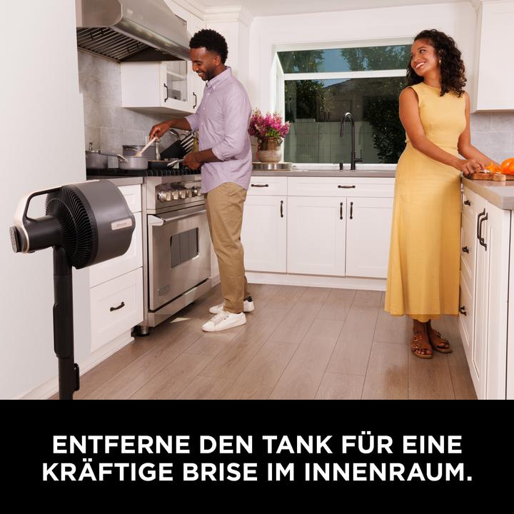 Actual product image Shark FlexBreeze Pro Mist Akku-Ventilator für innen und aussen mit Sprühsystem, tragbarer Sprühtank (57.70 dB)