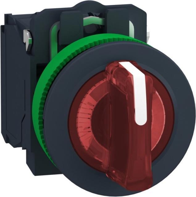 Actual product image Schneider Electric Schneider illuminated selector switchXB5FK134G5kompl Flush plastic rt 30mm 110V
